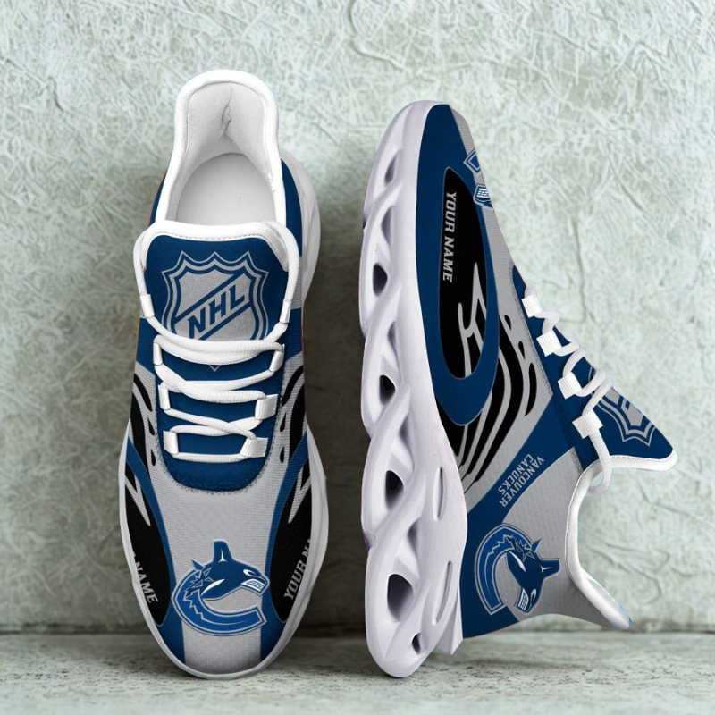 [SUPER SALE ] NEW CUSTOMIZED NHL19 VCC VANCOUVER CANUCKS MAX SOUL SHOES