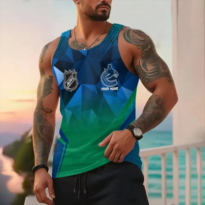 [SUPER SALE] NEW CUSTOMIZED NHL19 VCC VANCOUVER CANUCKS UNISEX TANK TOP