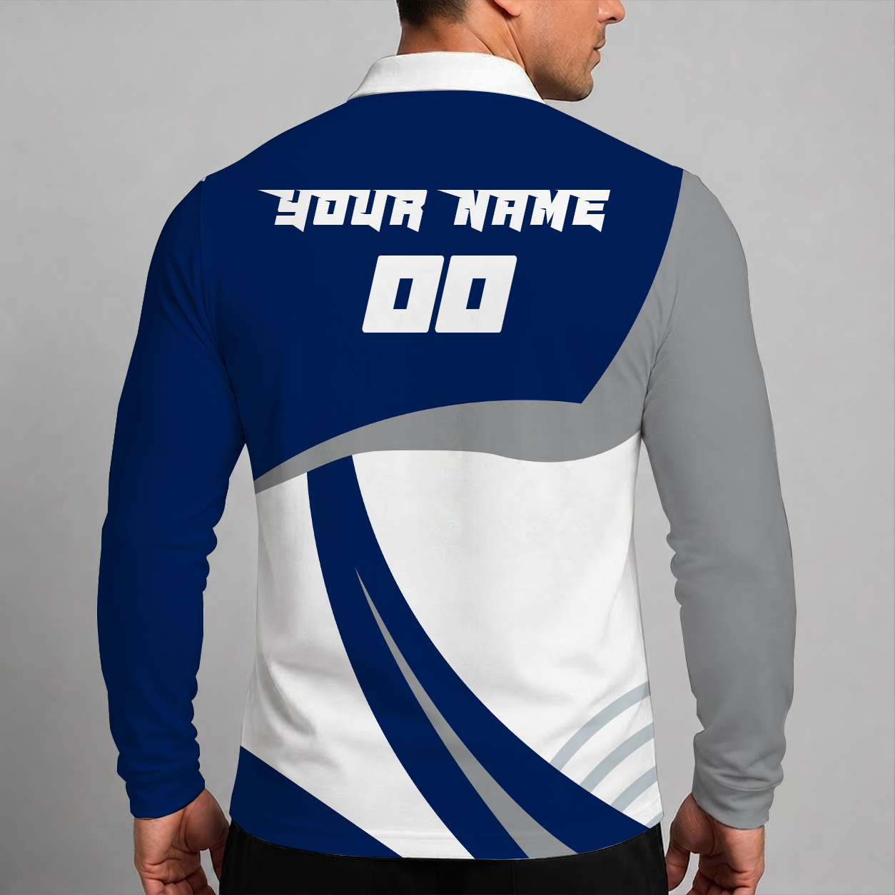 [SUPER SALE] NEW CUSTOMIZED NHL19 VCC VANCOUVER CANUCKS MEN LONG SLEEVE POLO