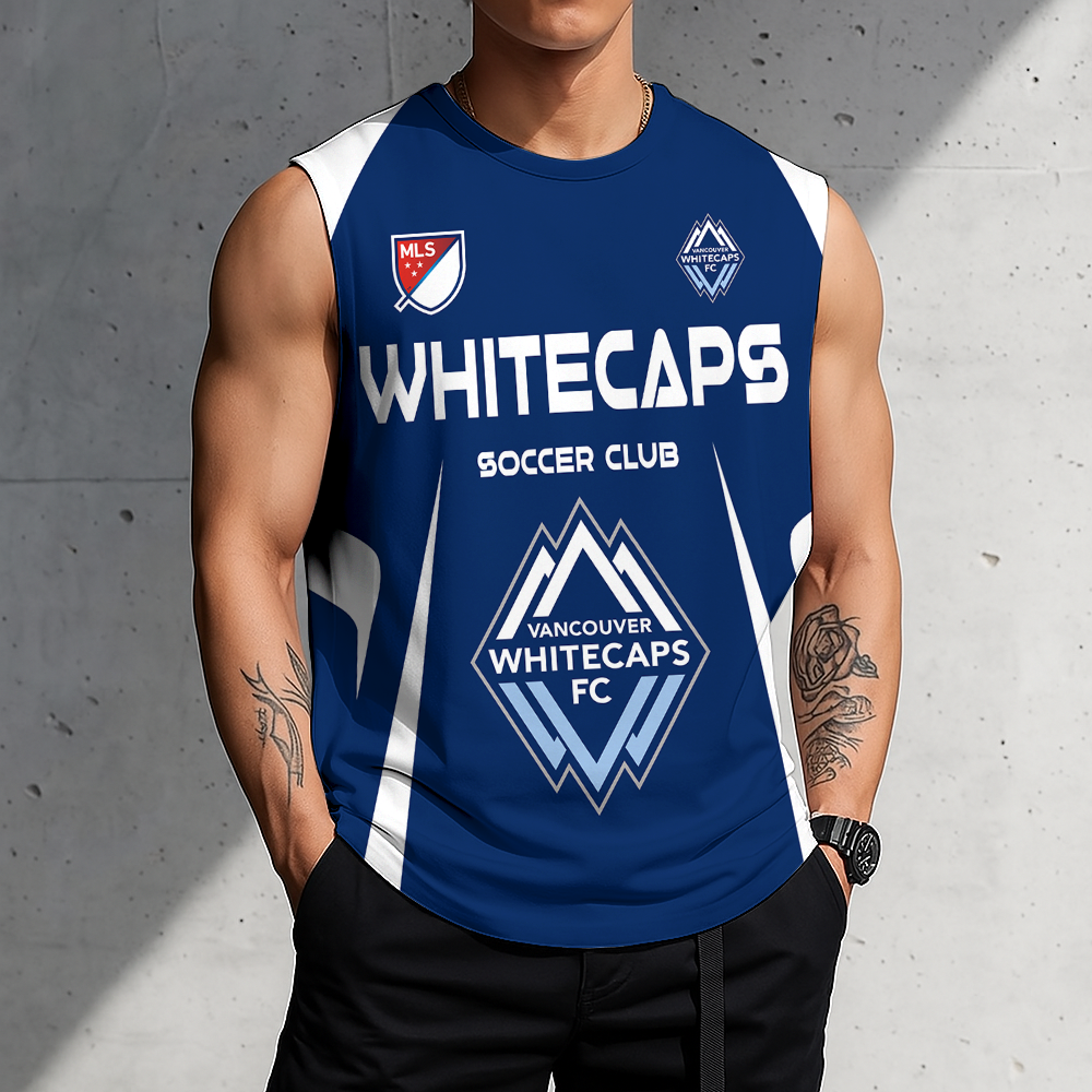 LIMITED EDITION - NEW CUSTOMIZED MLS19 VWF VANCOUVER WC FC TANK TOP & GYM SHIRT