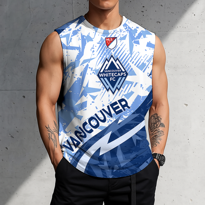 POPULAR NOW - NEW CUSTOMIZED MLS19 VWF VANCOUVER WHITECAPS FC TANK TOP & GYM SHIRT