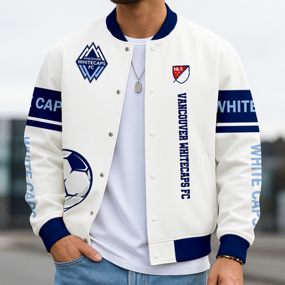 TOP SELLING - NEW CUSTOMIZED MLS19 VWF VANCOUVER WC FC SATIN VARSITY & BASEBALL JACKET