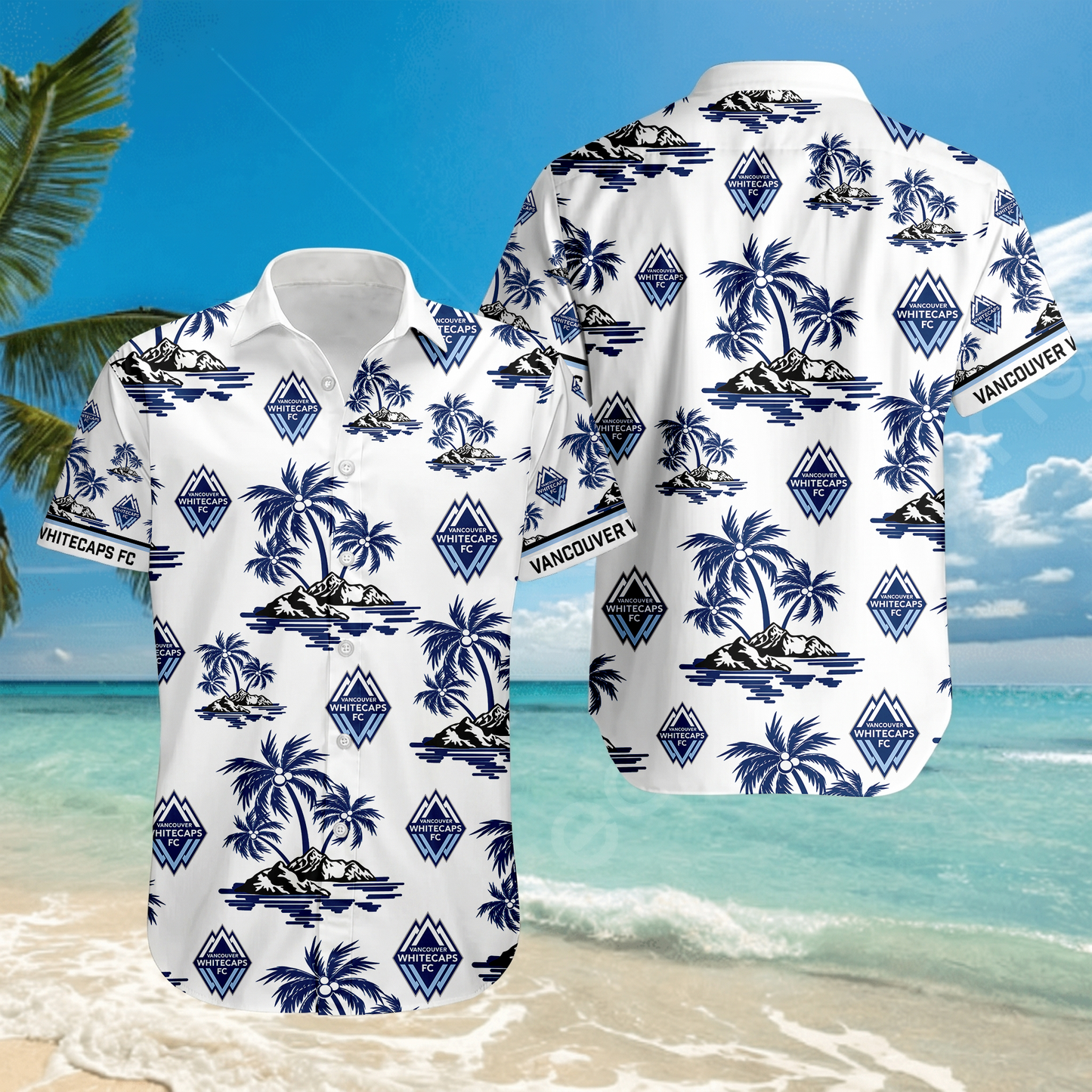 TOP SELLING - NEW CUSTOMIZED MLS19 VWF VANCOUVER WHITECAPS FC UNISEX HAWAIIAN SHIRT