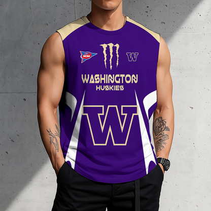 LIMITED DROP - NEW CUSTOMIZED | NCAA FBS19 WSH WS HUSKIES MEN'S GYM SHIRT