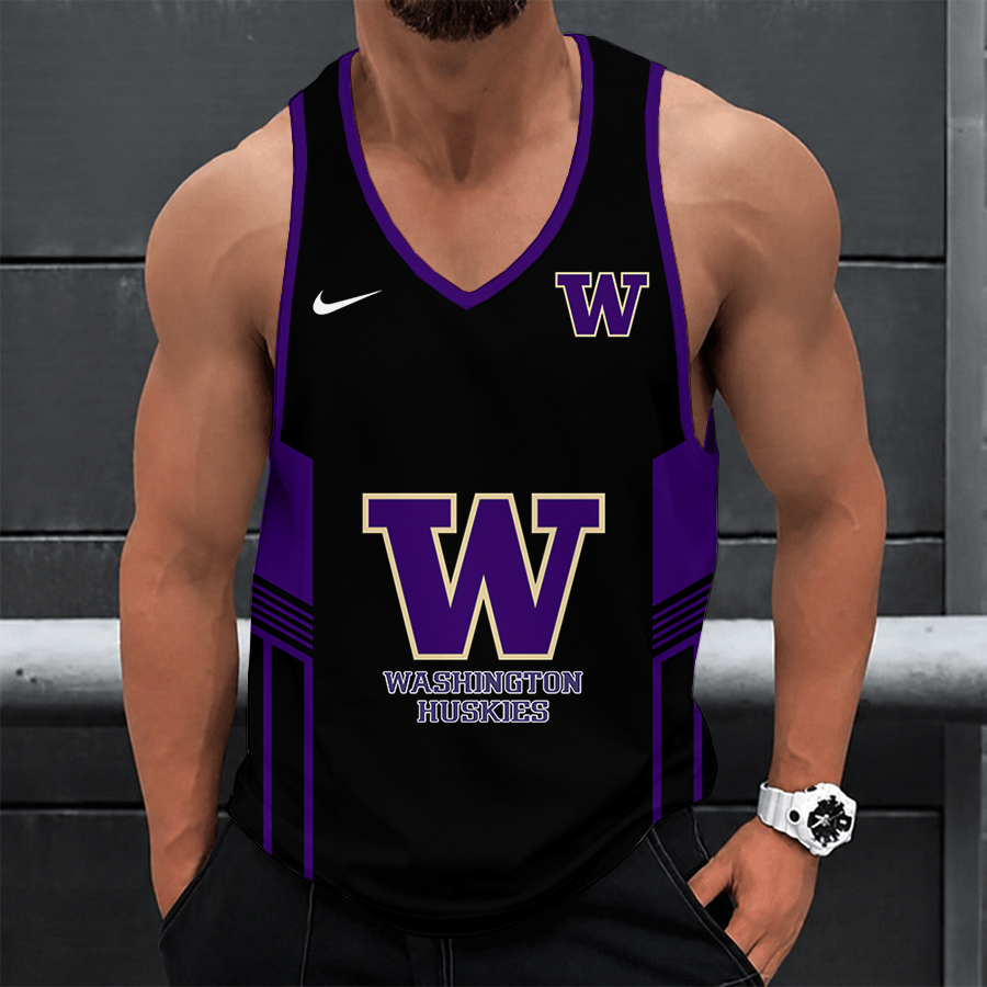 [FAN FAVORITE] NEW CUSTOMIZED NCAA FBS19 WSH WASHINGTON HUSKIES UNISEX TANK TOP