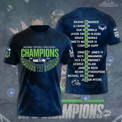 LIMITED EDITION - NEW CUSTOMIZED NFL06 SSH SEATTLE SEAHAWKS UNISEX T-SHIRT, POLO, HOODIE & JACKETS