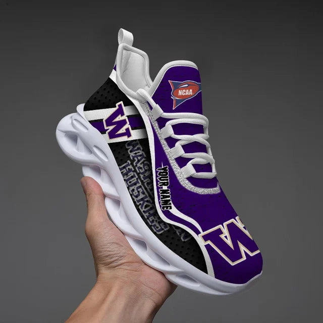 EXCLUSIVE EDITION - NEW CUSTOMIZED NCAA FBS19 WSH WASHINGTON HUSKIES CLUNKY SNEAKERS