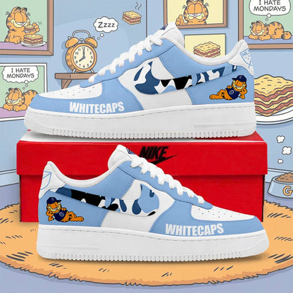 FINAL SALE - NEW CUSTOMIZED MLS19 VWF VANCOUVER WC FC x GARFIELD AF1 SNEAKERS