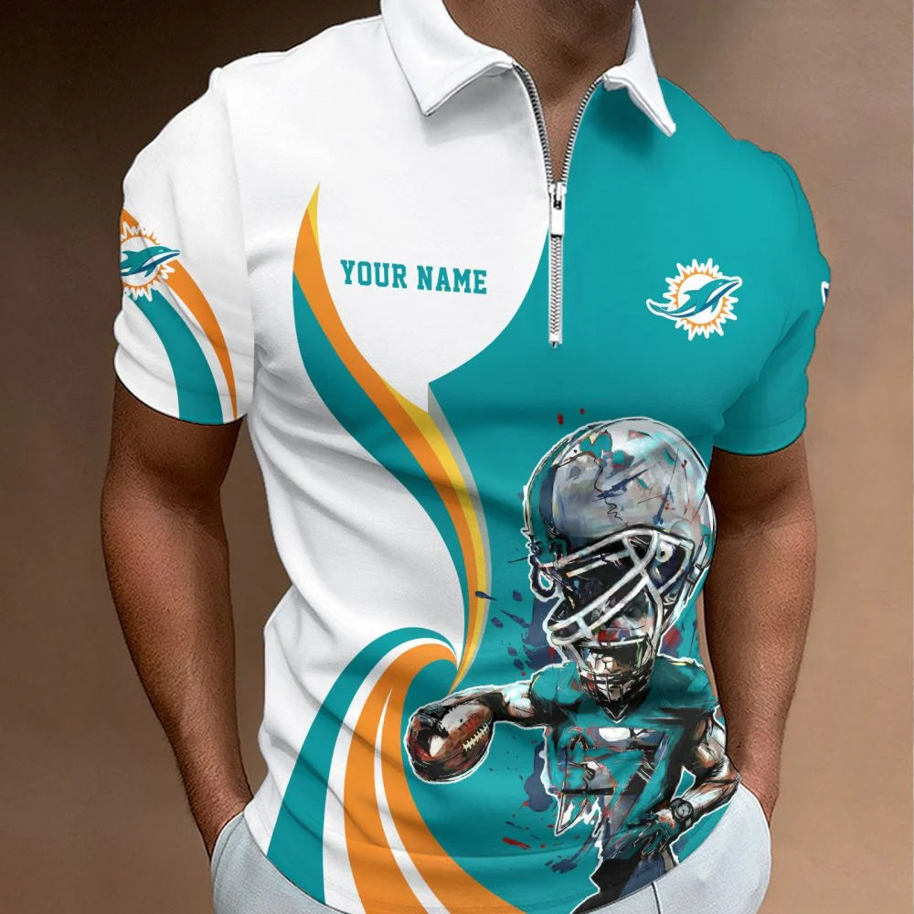LIMITED EDITION - NEW CUSTOMIZED NFL19 MDP MIAMI DOLPHINS T-SHIRT, POLO SHIRT, ZIP POLO SHIRT, SWEATSHIRT, HOODIE & ZIP HOODIE