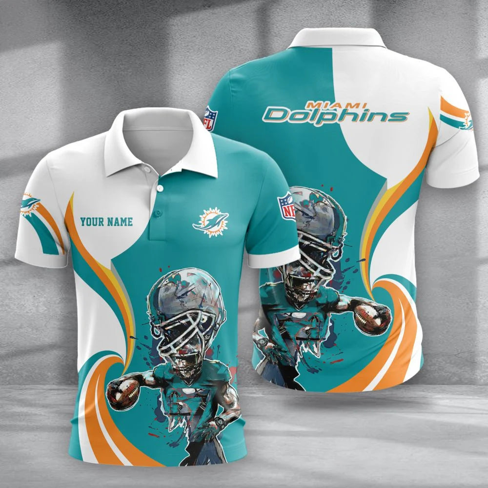 LIMITED EDITION - NEW CUSTOMIZED NFL19 MDP MIAMI DOLPHINS T-SHIRT, POLO SHIRT, ZIP POLO SHIRT, SWEATSHIRT, HOODIE & ZIP HOODIE