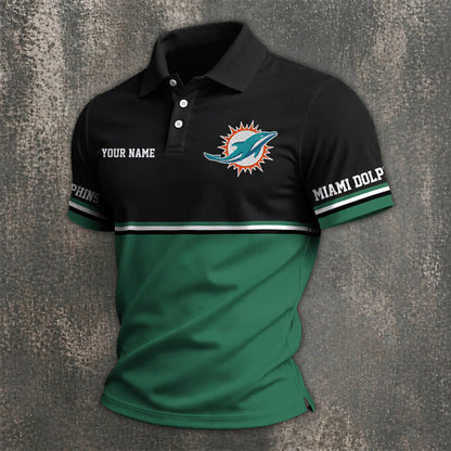 [SPECIAL OFFER] NEW CUSTOMIZED NFL19 MDP MIAMI DOLPHINS POLO SHIRT