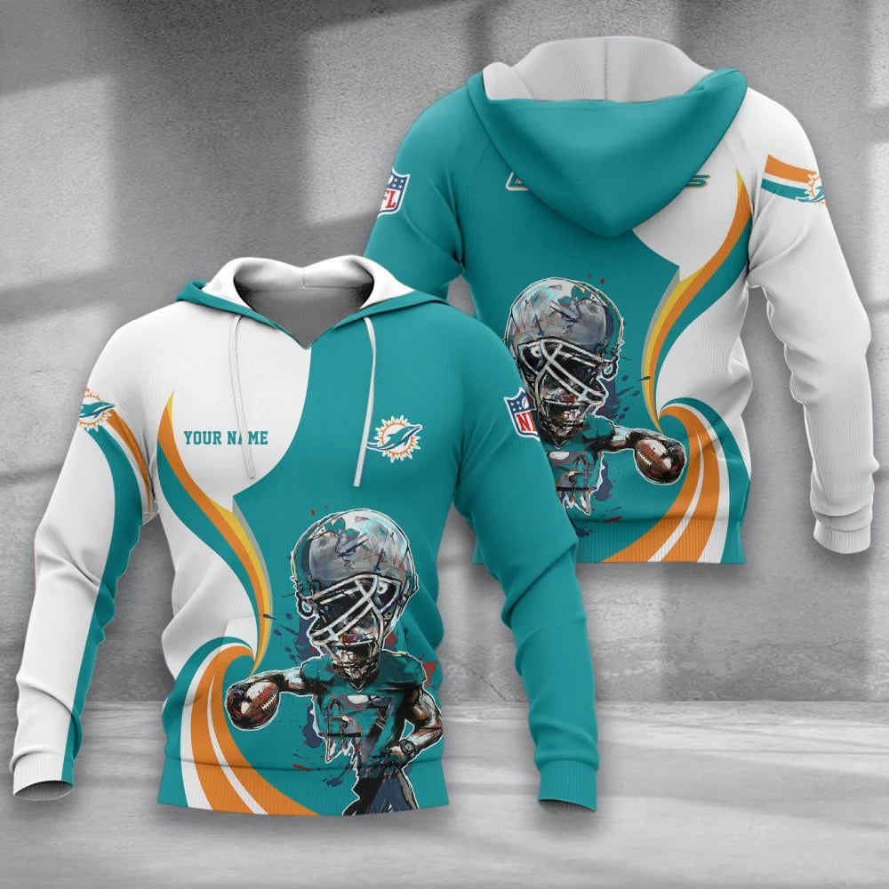 LIMITED EDITION - NEW CUSTOMIZED NFL19 MDP MIAMI DOLPHINS T-SHIRT, POLO SHIRT, ZIP POLO SHIRT, SWEATSHIRT, HOODIE & ZIP HOODIE