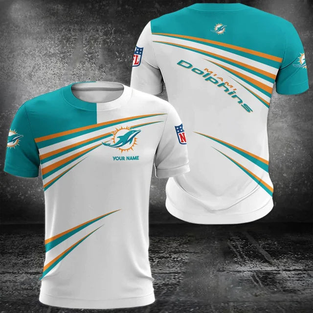 VIRAL EDITION - NEW CUSTOMIZED NFL19 MDP MIAMI DOLPHINS POLO, T-SHIRT & SHORT PANTS SET