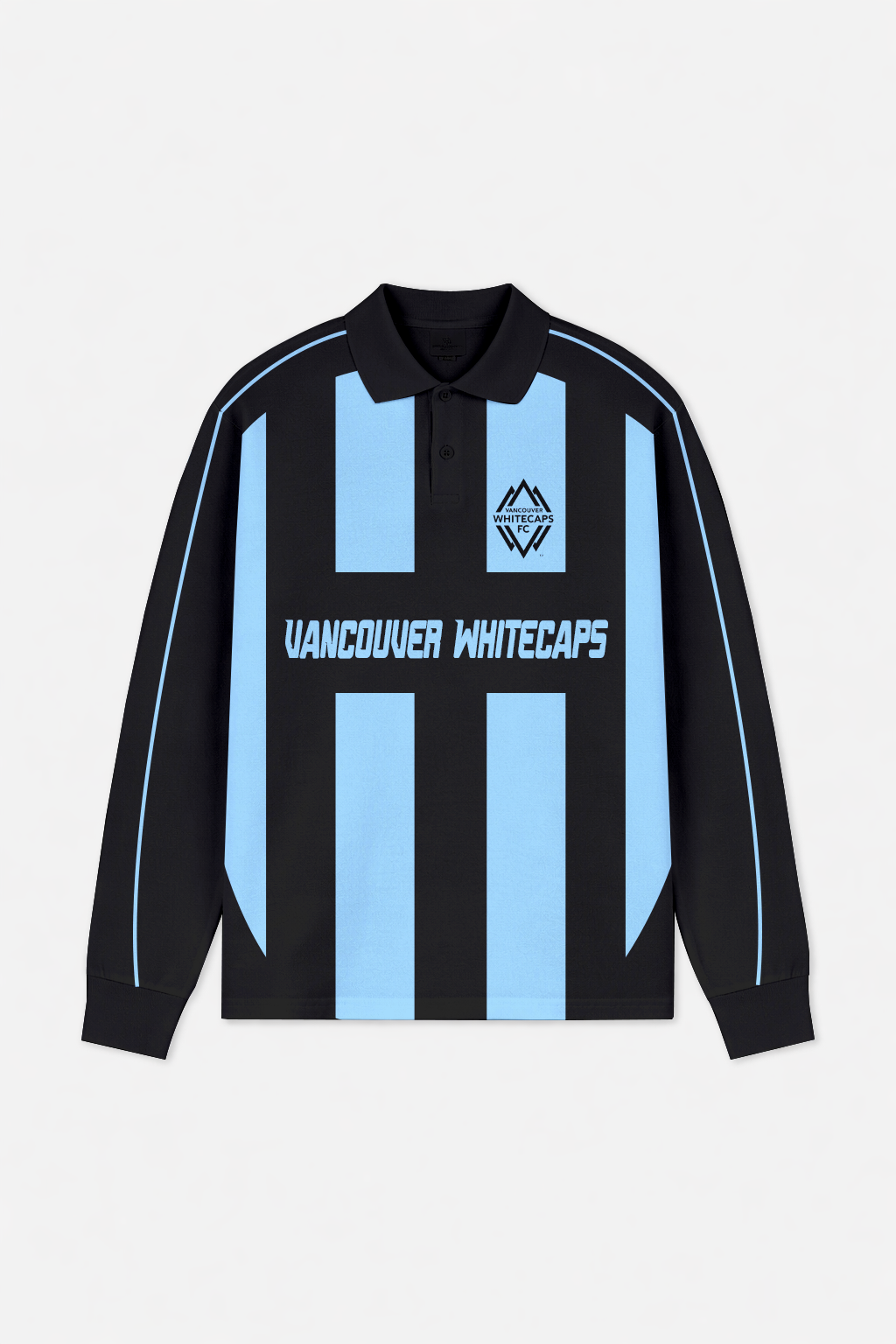 LIMITED EDITION - NEW CUSTOMIZED MLS19 VWF VANCOUVER WC FC LONG SLEEVE POLO