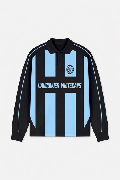 LIMITED EDITION - NEW CUSTOMIZED MLS19 VWF VANCOUVER WC FC LONG SLEEVE POLO