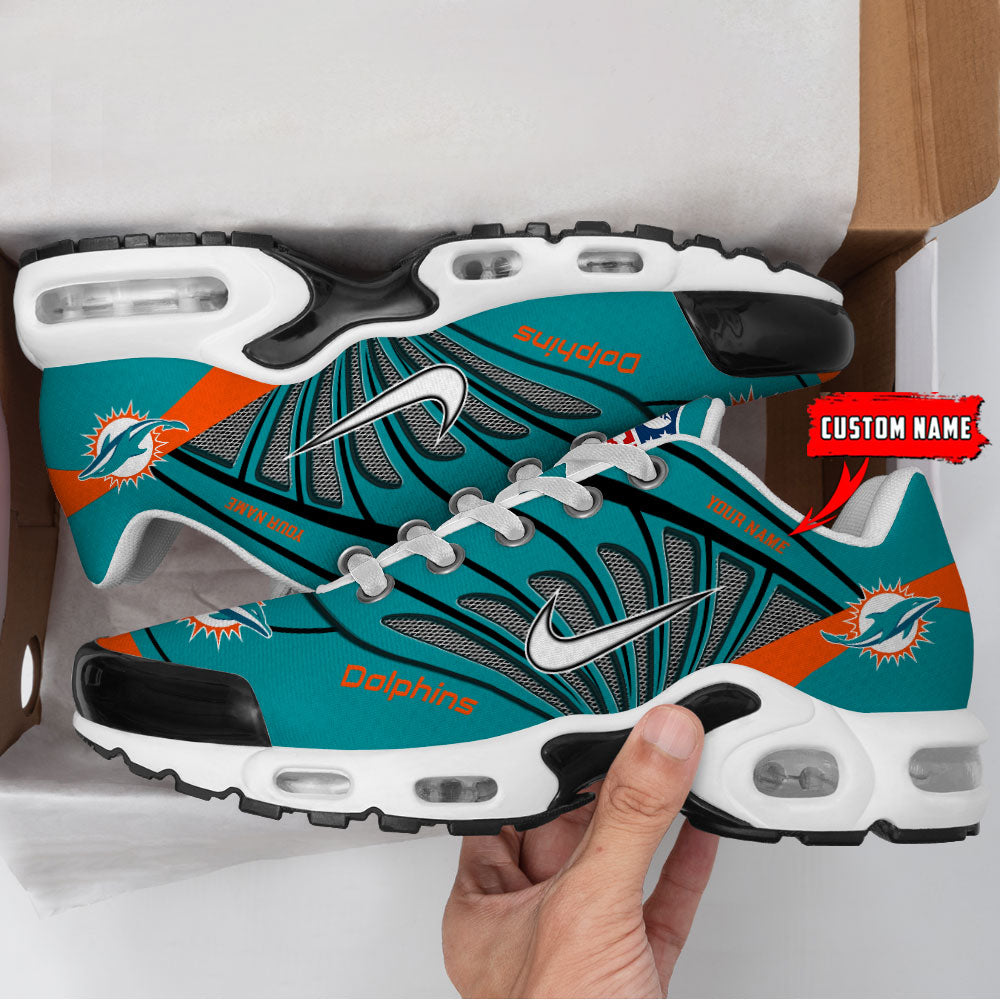[SPECIAL OFFER] NEW CUSTOMIZED NFL19 MDP MIAMI DOLPHINS AIR MAX PLUS SNEAKERS