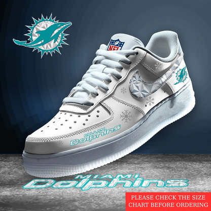 LIMITED EDITION - NEW CUSTOMIZED NFL19 MDP MIAMI DOLPHINS AF1 SHOES