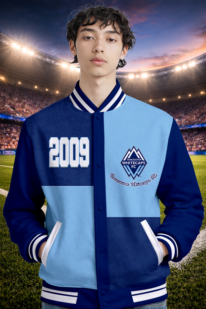 LIMITED EDITION - NEW CUSTOMIZED MLS19 VWF VANCOUVER WC FC SATIN VARSITY & BASEBALL JACKET