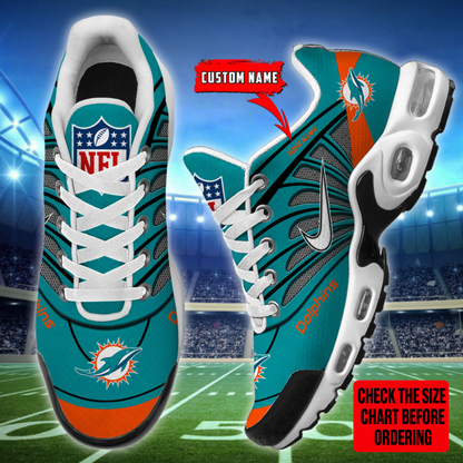 [SPECIAL OFFER] NEW CUSTOMIZED NFL19 MDP MIAMI DOLPHINS AIR MAX PLUS SNEAKERS