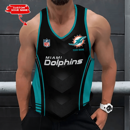 [SPECIAL OFFER] NEW CUSTOMIZED NFL19 MDP MIAMI DOLPHINS UNISEX TANK TOP