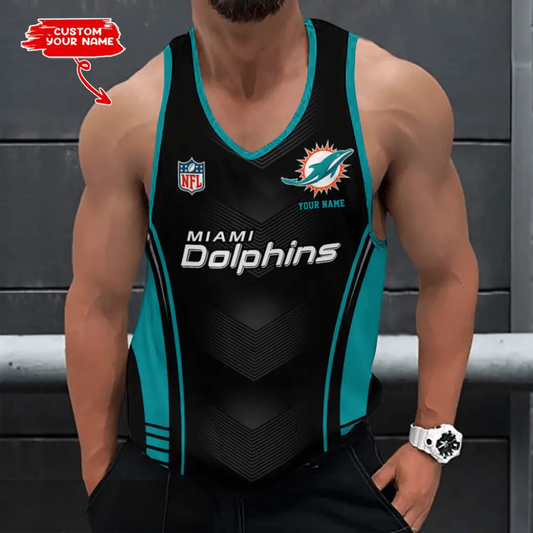 [SPECIAL OFFER] NEW CUSTOMIZED NFL19 MDP MIAMI DOLPHINS UNISEX TANK TOP