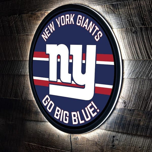 LIMITED EDITION - NEW PREMIUM NFL32 NYG NEW YORK GIANTS LED LIGHT WALL DECOR