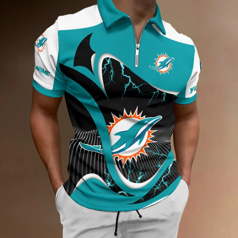LIMITED EDITION - NEW CUSTOMIZED NFL19 MDP MIAMI DOLPHINS T-SHIRT, POLO SHIRT, ZIP POLO SHIRT, SWEATSHIRT, HOODIE & ZIP HOODIE