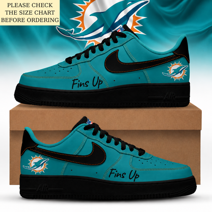 LIMITED EDITION - NEW CUSTOMIZED NFL19 MDP MIAMI DOLPHINS AF1 SHOES