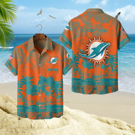 LIMITED EDITION - NEW CUSTOMIZED NFL19 MDP MIAMI DOLPHINS UNISEX HAWAIIAN SHIRT