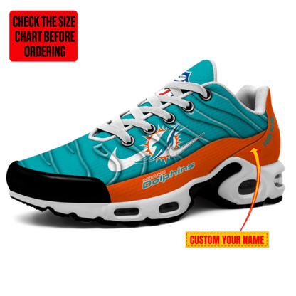 [SPECIAL OFFER] NEW CUSTOMIZED NFL19 MDP MIAMI DOLPHINS AIR MAX PLUS SNEAKERS