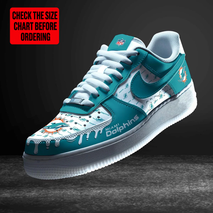 [SPECIAL OFFER] NEW CUSTOMIZED NFL19 MDP MIAMI DOLPHINS AF1 SHOES