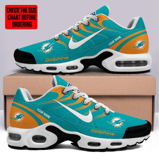 [SPECIAL OFFER] NEW CUSTOMIZED NFL19 MDP MIAMI DOLPHINS AIR MAX PLUS SNEAKERS