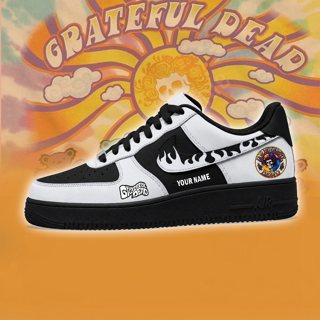 [FAN EXCLUSIVE] NEW CUSTOMIZED GRATEFUL DEAD AF1 SHOES