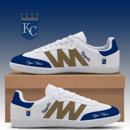 [FLASH SALE] NEW CUSTOMIZED MLB19 KCR KANSAS CITY ROYALS CLASSIC SNEAKERS