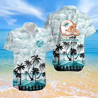 LIMITED EDITION - NEW CUSTOMIZED NFL19 MDP MIAMI DOLPHINS UNISEX HAWAIIAN SHIRT