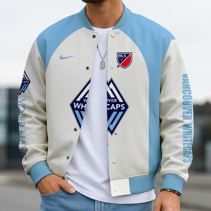 LIMITED EDITION - NEW CUSTOMIZED MLS19 VWF VANCOUVER WC FC SATIN VARSITY & BASEBALL JACKET