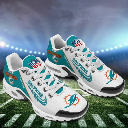 LIMITED EDITION - NEW CUSTOMIZED NFL19 MDP MIAMI DOLPHINS AIR MAX PLUS SNEAKERS