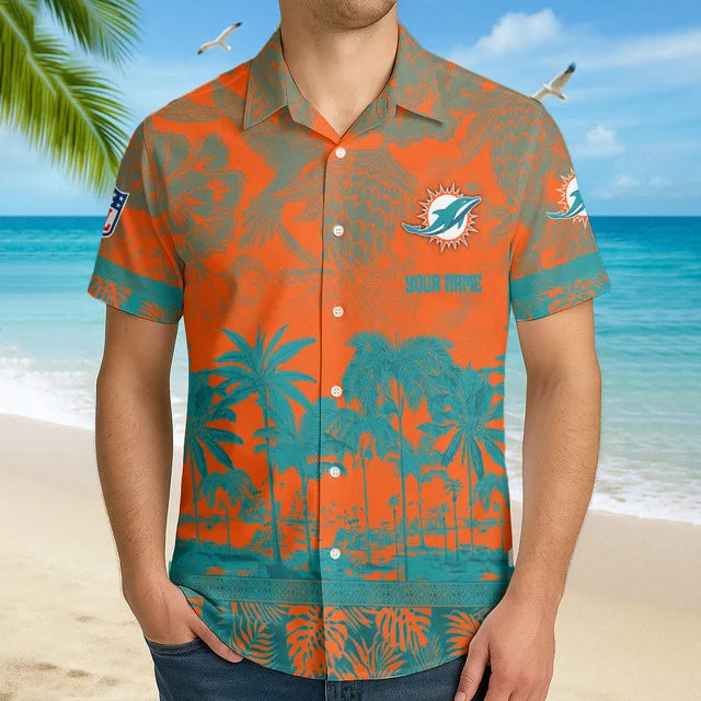 LIMITED EDITION - NEW CUSTOMIZED NFL19 MDP MIAMI DOLPHINS UNISEX HAWAIIAN SHIRT