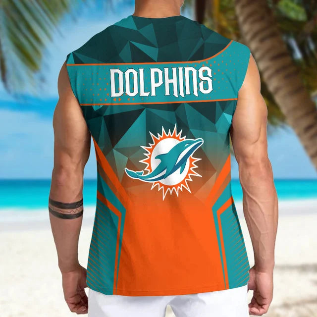 LIMITED EDITION - NEW CUSTOMIZED NFL19 MDP MIAMI DOLPHINS MEN'S GYM SHIRT