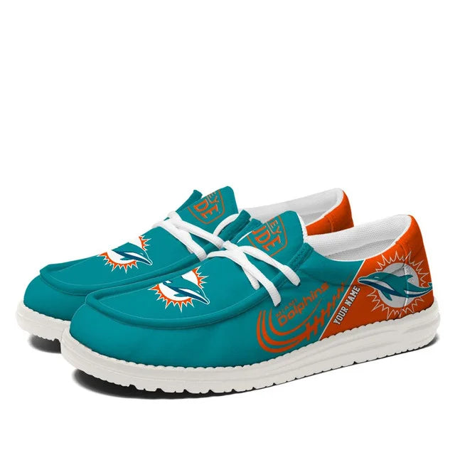 [SPECIAL OFFER] NEW CUSTOMIZED NFL19 MDP MIAMI DOLPHINS LOAFER SHOES