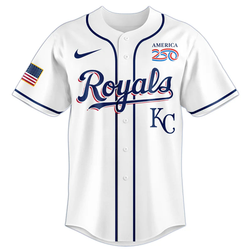 LIMITED EDITION - NEW CUSTOMIZED MLB19 KCR KANSAS CITY ROYALS BASEBALL JERSEY