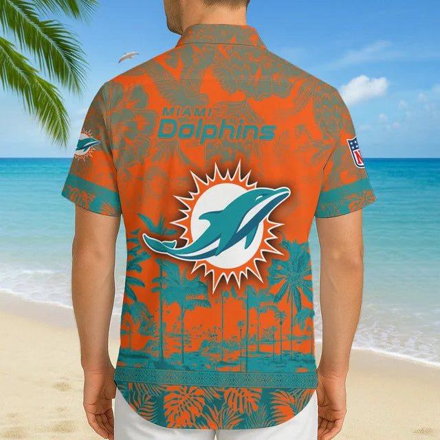 LIMITED EDITION - NEW CUSTOMIZED NFL19 MDP MIAMI DOLPHINS UNISEX HAWAIIAN SHIRT
