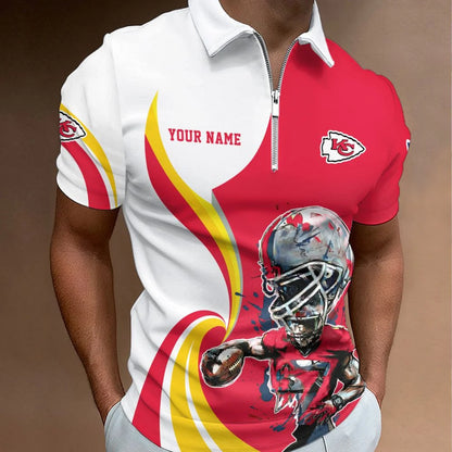 LIMITED EDITION - NEW CUSTOMIZED NFL01 KCC KANSAS CITY CHIEFS T-SHIRT, POLO SHIRT, ZIP POLO SHIRT, SWEATSHIRT, HOODIE & ZIP HOODIE