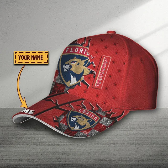 VIRAL EDITON - NEW CUSTOMIZED NHL01 FPT FLORIDA PANTHERS CLASSIC CAP