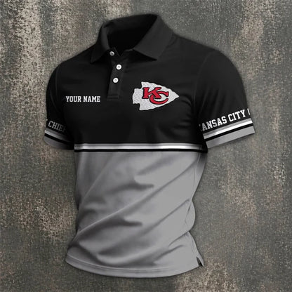 [SPECIAL OFFER] NEW CUSTOMIZED NFL01 KCC KANSAS CITY CHIEFS POLO SHIRT