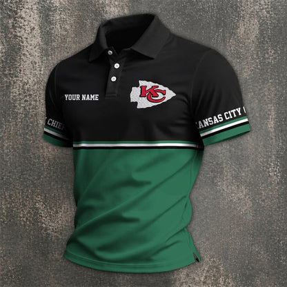 [SPECIAL OFFER] NEW CUSTOMIZED NFL01 KCC KANSAS CITY CHIEFS POLO SHIRT