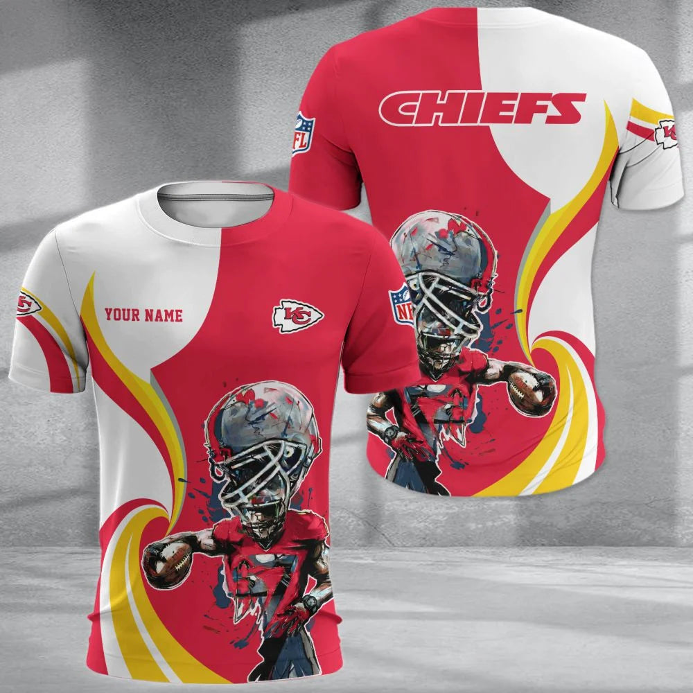 LIMITED EDITION - NEW CUSTOMIZED NFL01 KCC KANSAS CITY CHIEFS T-SHIRT, POLO SHIRT, ZIP POLO SHIRT, SWEATSHIRT, HOODIE & ZIP HOODIE
