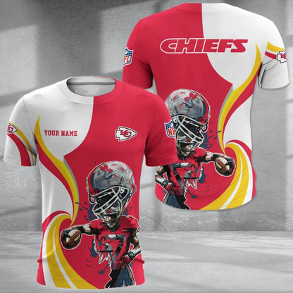 LIMITED EDITION - NEW CUSTOMIZED NFL01 KCC KANSAS CITY CHIEFS T-SHIRT, POLO SHIRT, ZIP POLO SHIRT, SWEATSHIRT, HOODIE & ZIP HOODIE