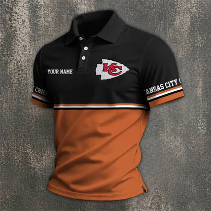 [SPECIAL OFFER] NEW CUSTOMIZED NFL01 KCC KANSAS CITY CHIEFS POLO SHIRT