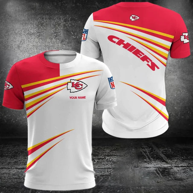 VIRAL EDITION - NEW CUSTOMIZED NFL01 KCC KANSAS CITY CHIEFS POLO, T-SHIRT & SHORT PANTS SET